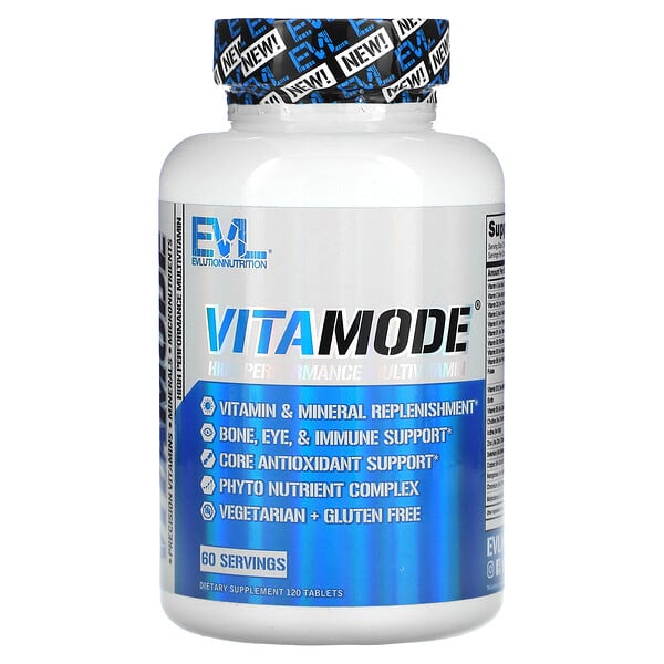 VitaMode, Высокоэффективный Мультивитамин - 120 таблеток - EVLution Nutrition EVLution Nutrition