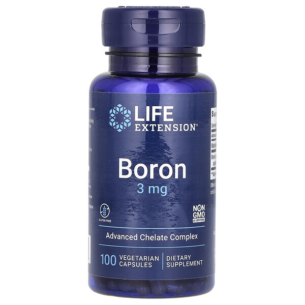 Бор - 3 мг - 100 вегетарианских капсул - Life Extension Life Extension