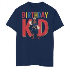 Boys 8-20 Marvel Avengers Captain Marvel Birthday Kid Husky Tee Marvel
