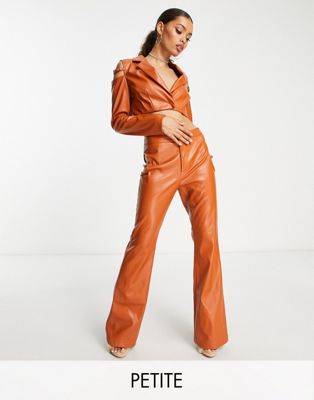 Ржавые расклешенные брюки Simmi Petite — часть комплекта Simmi Clothing