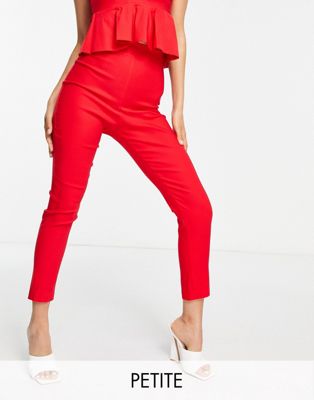 Красные приталенные брюки Vesper Petite - часть комплекта Vesper Petite