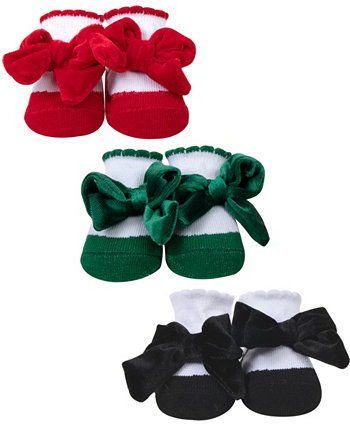 Рождественские носки для мальчиков и девочек, упаковка из 3 шт. Baby Essentials