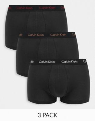Набор из трех черных плавок с низкой посадкой Calvin Klein Calvin Klein