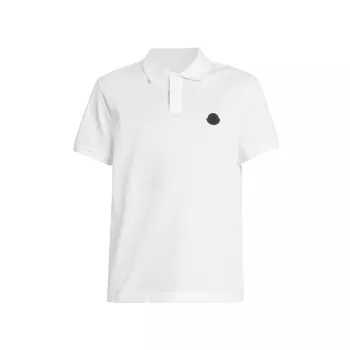 Рубашка поло с короткими рукавами и логотипом Moncler