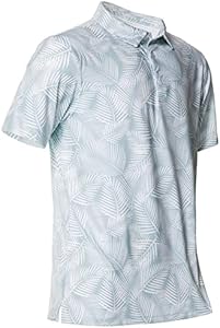 Мужская Поло рубашка Ephemoca Golf Shirts Dry Fit Performance Short Sleeve Print Ephemoca