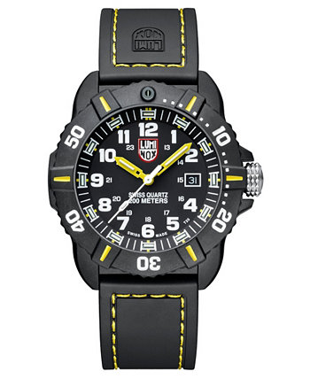 Мужские черно-желтые часы серии 3025 Coronado Luminox