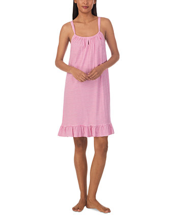 Women's Short Tunnel Neck Strap Nightgown LAUREN Ralph Lauren