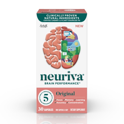 Капсулы, добавка для улучшения работы мозга, экстракт кофейных фруктов, 30 капсул Neuriva