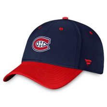 Men's Fanatics Branded  Navy/Red Montreal Canadiens Authentic Pro Rink Two-Tone Flex Hat Fanatics