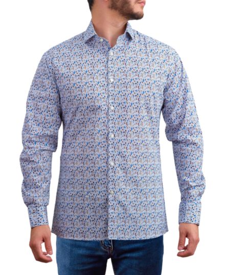 Рубашка Modern Fit с геометрическим принтом Saryans Arthur