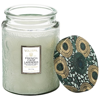 French Cade & Lavender Glass Jar Candle VOLUSPA
