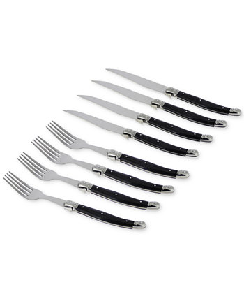 Laguiole 8-Шт. Набор ножей и вилок для стейка из искусственного оникса French Home