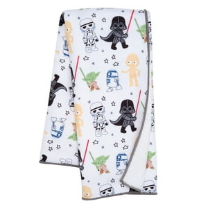 Lambs & Ivy Star Wars Classic Fleece Baby Blanket - Yoda/Darth Vader/R2-D2/C-3PO Lambs & Ivy