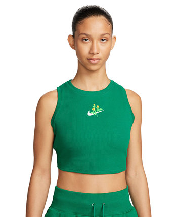 Женская спортивная одежда Essential укороченная майка в рубчик Nike