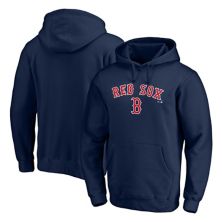 Мужская темно-синяя толстовка с капюшоном и логотипом Fanatics Team Boston Red Sox Team Fanatics