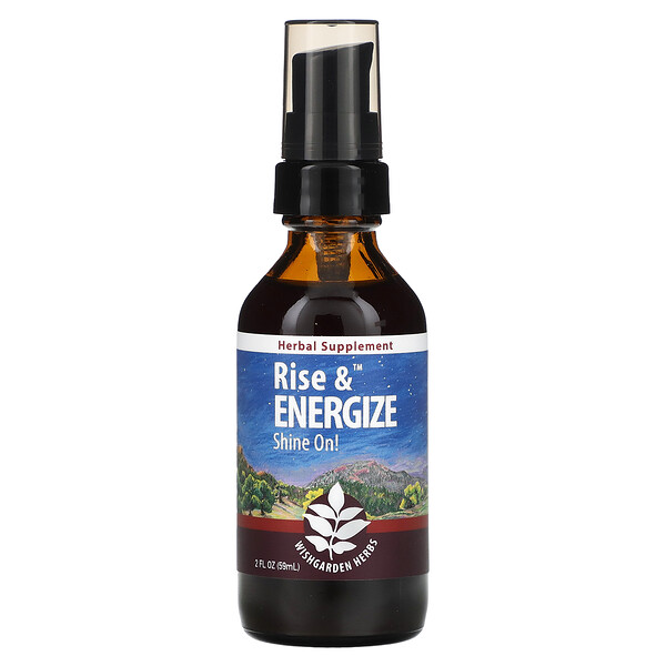 Rise & Energize, 2 жидкие унции (59 мл) WishGarden Herbs