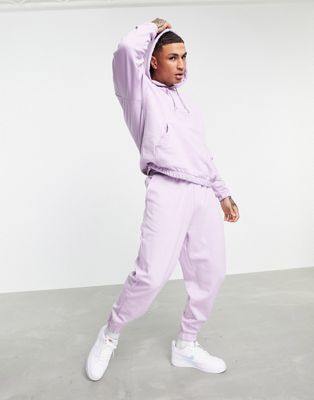Фиолетовый свободный спортивный костюм с худи и свободными спортивными штанами ASOS DESIGN - PURPLE ASOS DESIGN