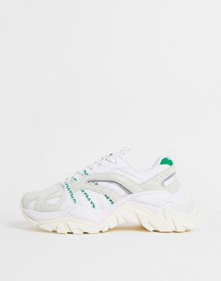 Бело-зеленые кроссовки Fila Interation Fila