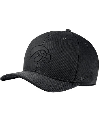 Мужская гибкая кепка Iowa Hawkeyes тройного черного цвета Classic99 Performance Nike