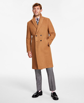 Мужское однобортное двубортное пальто современного кроя Tommy Hilfiger
