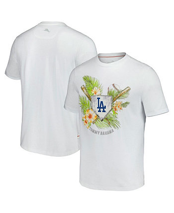 Мужская белая футболка Los Angeles Dodgers Island League League Tommy Bahama
