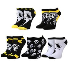 Women's Scream Ghostface 5-Pack Ankle Socks Licensed Character