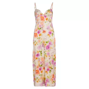 Платье-комбинация миди с цветочным принтом Rosemary FAVORITE DAUGHTER
