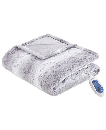 Двустороннее большое одеяло Beauty rest Zuri размером 50 x 70 дюймов с электроприводом из искусственного меха Beautyrest