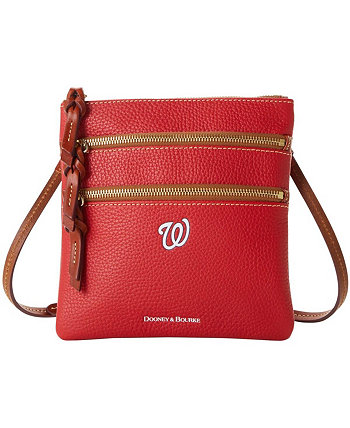 Женская сумочка через плечо с тройной молнией и галькой Washington Nationals Dooney & Bourke