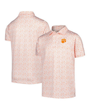 Оранжевая рубашка-поло с принтом Big Boys Clemson Tigers Garb