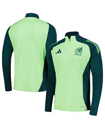 Мужская тренировочная футболка Green Mexico National Team 2023/24 с молнией на четверть Adidas