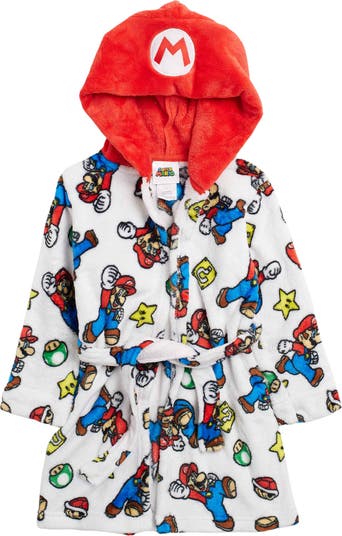 Плюшевый флисовый халат с капюшоном Super Mario Komar