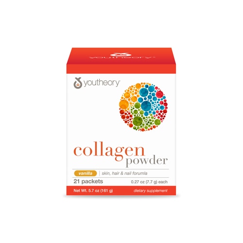 Youtheory Collagen Powder Vanilla -- 21 пакетик Youtheory