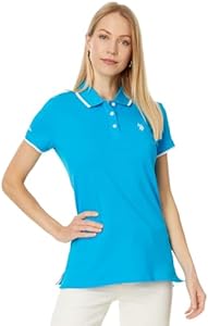 U.S. Polo Assn. Women's Classic Stretch Pique Polo Shirt U.S. POLO ASSN.