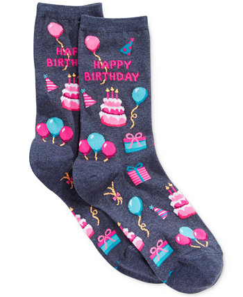 Женские модные носки с круглым вырезом с днем рождения Hot Sox