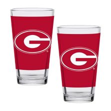 Georgia Bulldogs Two-Pack Knockout 16oz. Pint Glass Set Unbranded