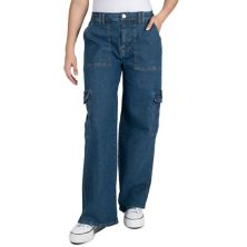 Юниорские широкие джинсы Indigo Rein с высокой посадкой и широкими штанинами Indigo Rein