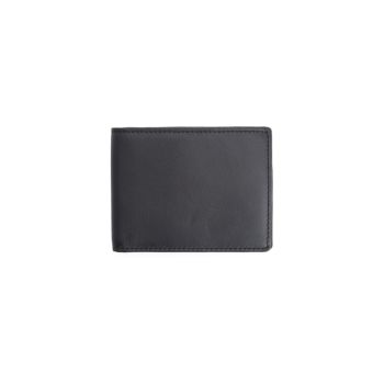 Тонкий кожаный бумажник двойного сложения с блокировкой RFID ROYCE New York