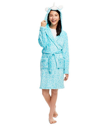 Малыш | Детский плюшевый банный халат для девочек с капюшоном, фланелевый флисовый халат для сна, детская одежда для сна Jellifish Kids