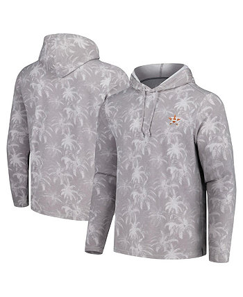 Men's Gray Houston Astros Palm Frenzy Hoodie Long Sleeve T-shirt Tommy Bahama
