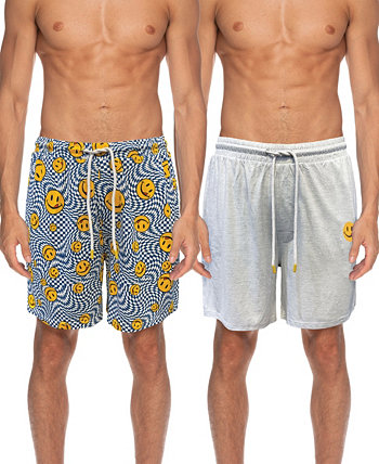 Men's Americana Drawstring Soft Shorts, Pack of 2 JOE BOXER