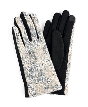 Женские перчатки из джерси с леопардовым принтом для сенсорного экрана Marcus Adler