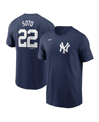 Men's Juan Soto Navy New York Yankees 2024 Fuse Name Number T-Shirt Nike