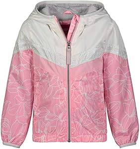 London Fog Girls' Lightweight Mesh Lined Anorak Jacket, Pink Midweight, 4 London Fog