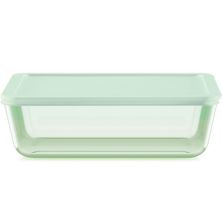 Pyrex Simply Store Green Tinted 11-cup Rectangle Storage with Plastic Lid Pyrex