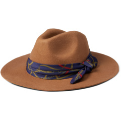 Шерстяная шляпа-федора с тканевой лентой для галстука LAUREN Ralph Lauren