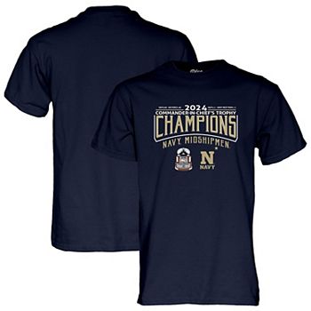 Unisex Blue 84  Navy Navy Midshipmen 2024 Commander-In-Chief's Trophy Champions Score T-Shirt Blue 84