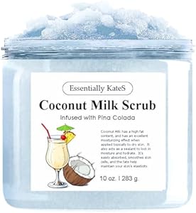 Coconut Milk Body & Foot Scrub 10 oz - Has an excellent moisturising effect. Enhance your skin's elasticity and flexibility. Essentially KateS