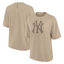 Women's Fanatics Signature Khaki New York Yankees Elements Oversized T-Shirt Fanatics Signature