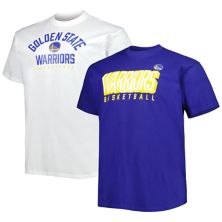 Мужской комплект из двух футболок Fanatics Royal/White Golden State Warriors Big & Tall Fanatics